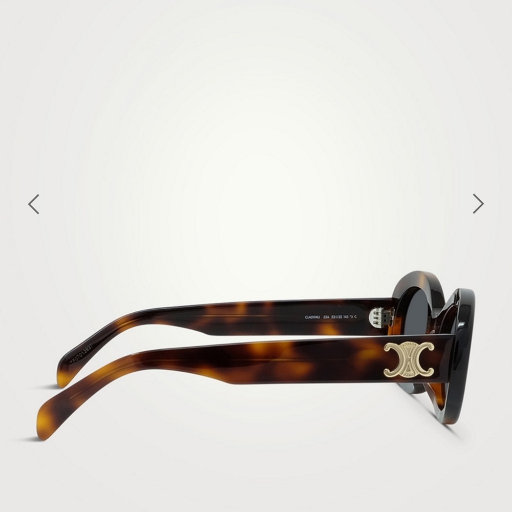 CELINE Triomphe Oval Sunglasses - Picture 11 of 11